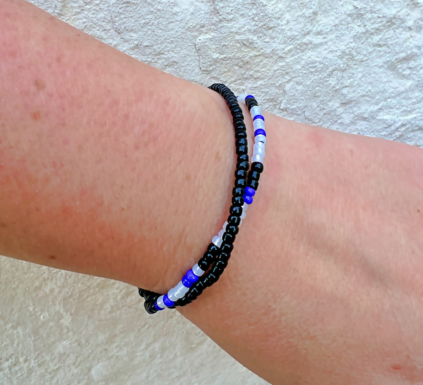 Keep him safe, day and night Wrap Bracelet