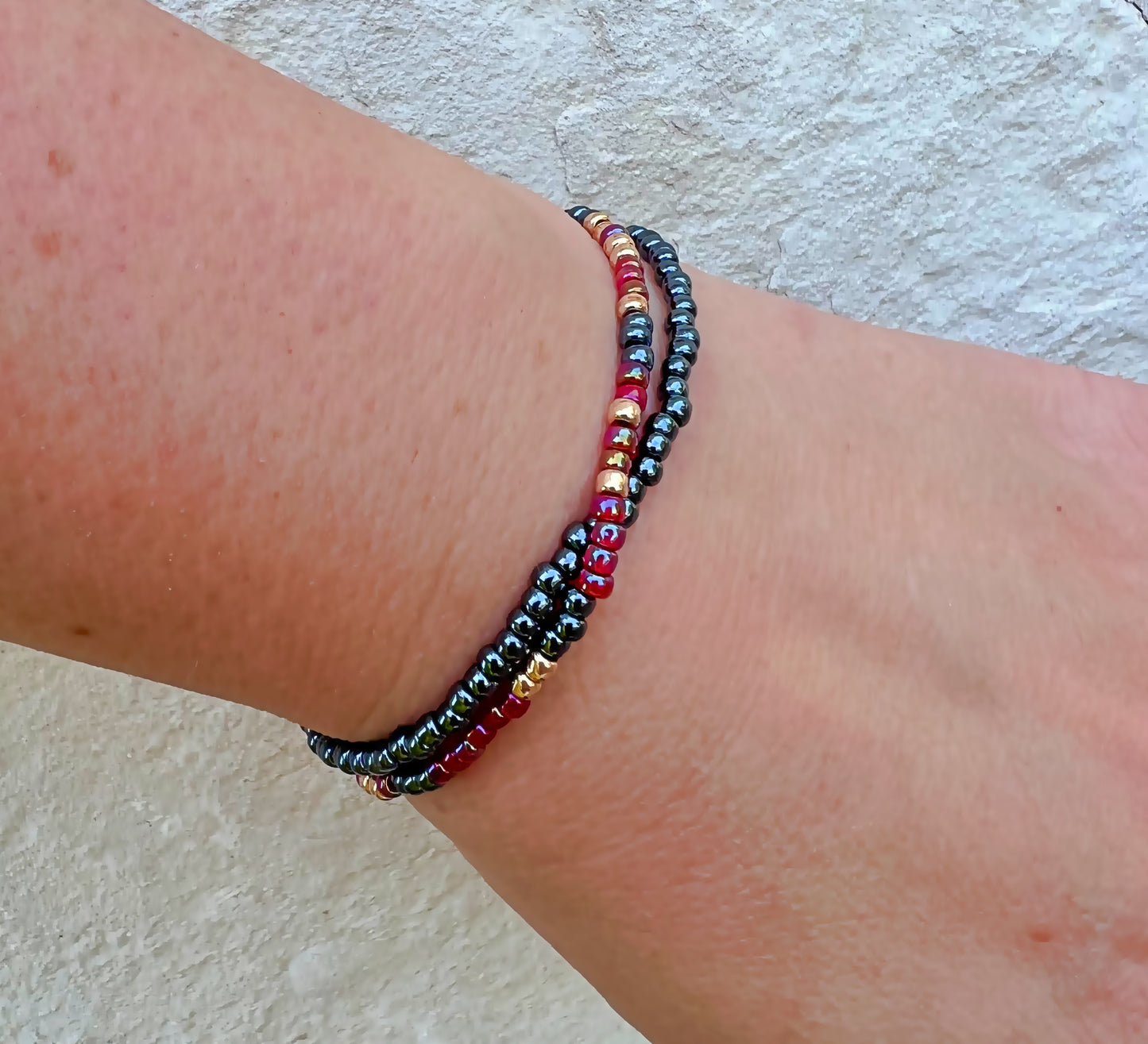 Keep him safe, day and night Wrap Bracelet