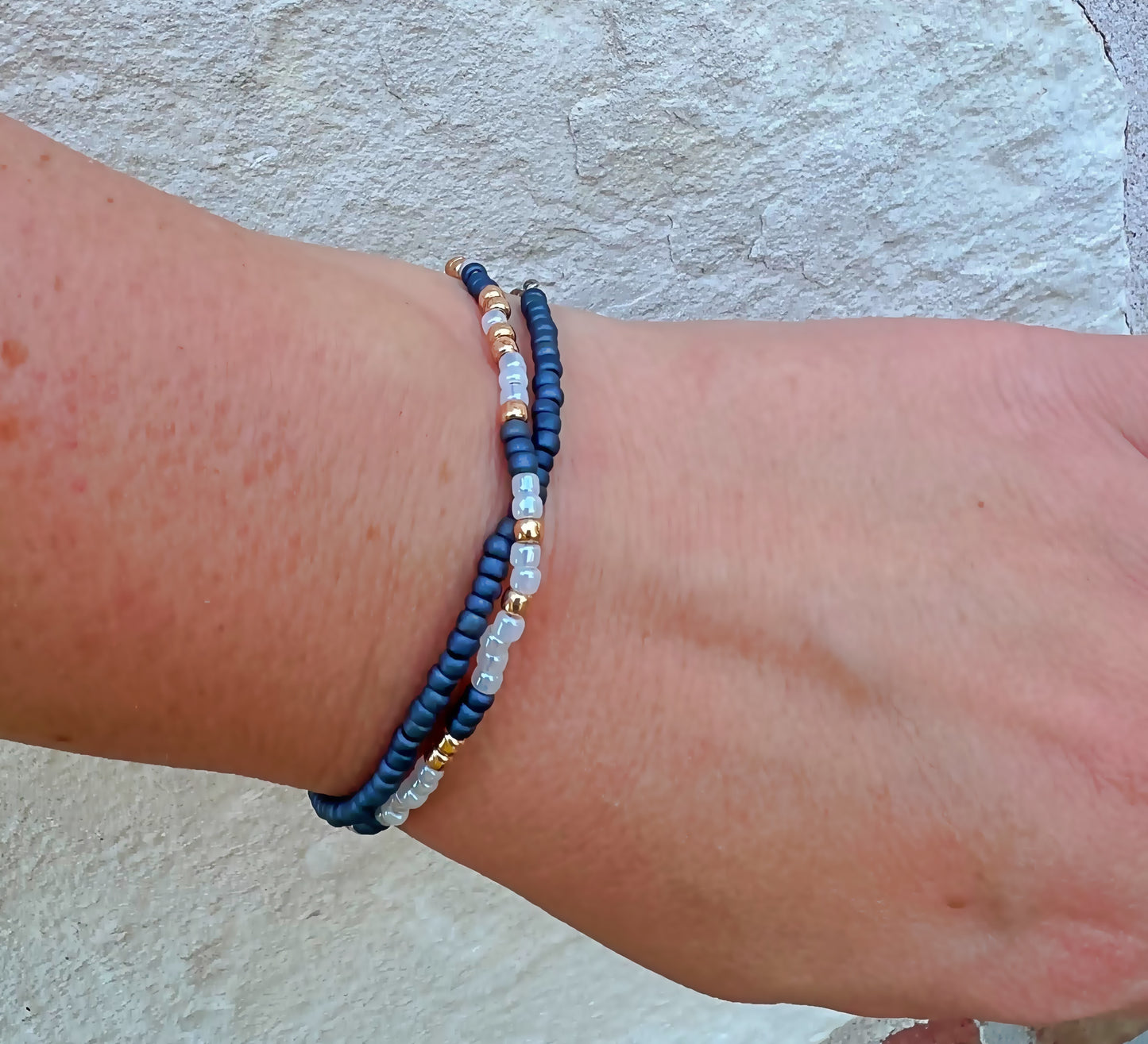 Keep Him Safe, Day and Night Wrap Bracelet