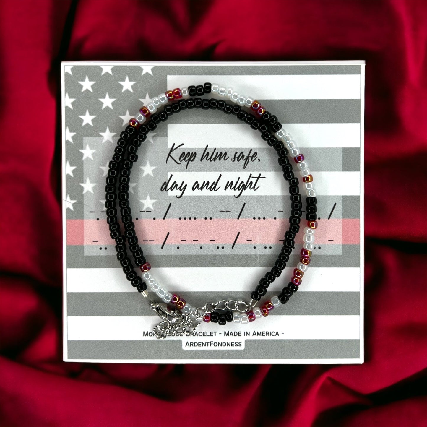 Keep him safe, day and night Wrap Bracelet