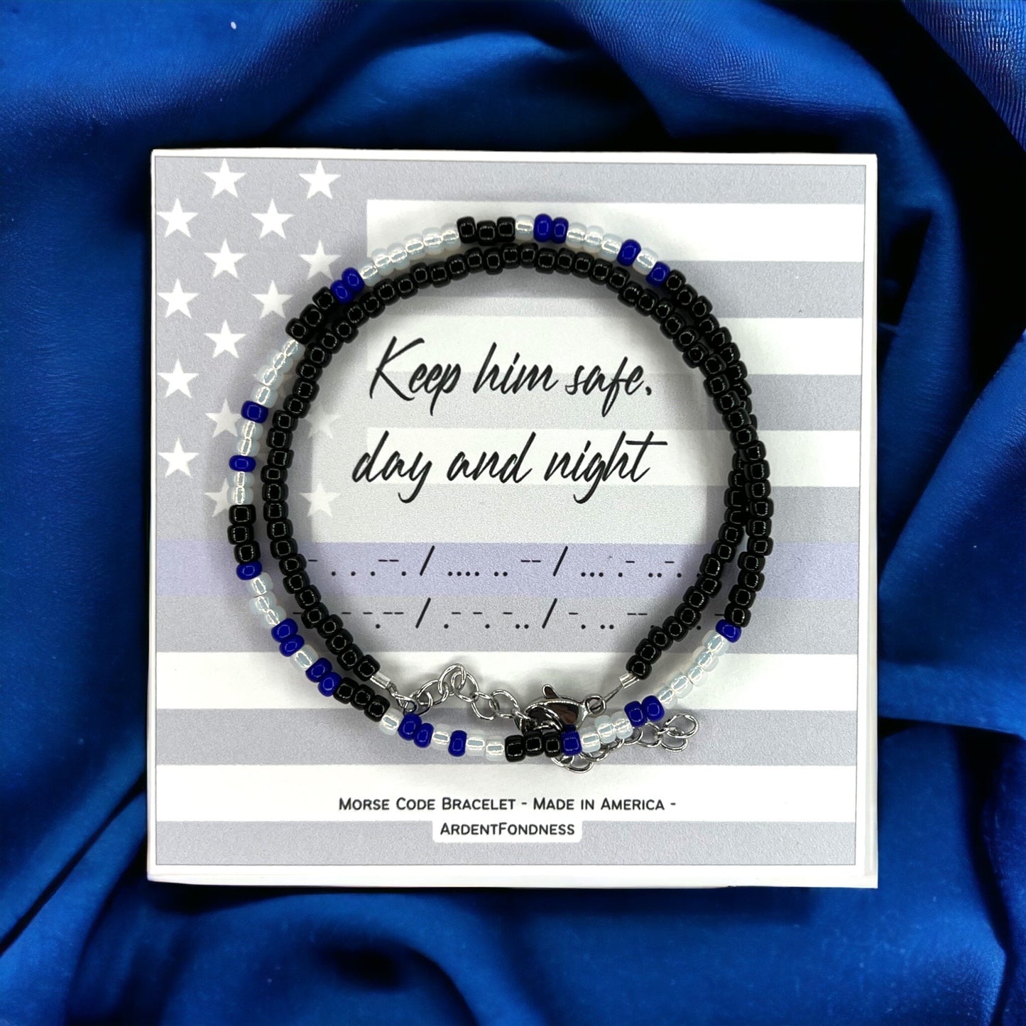 Keep him safe, day and night Wrap Bracelet