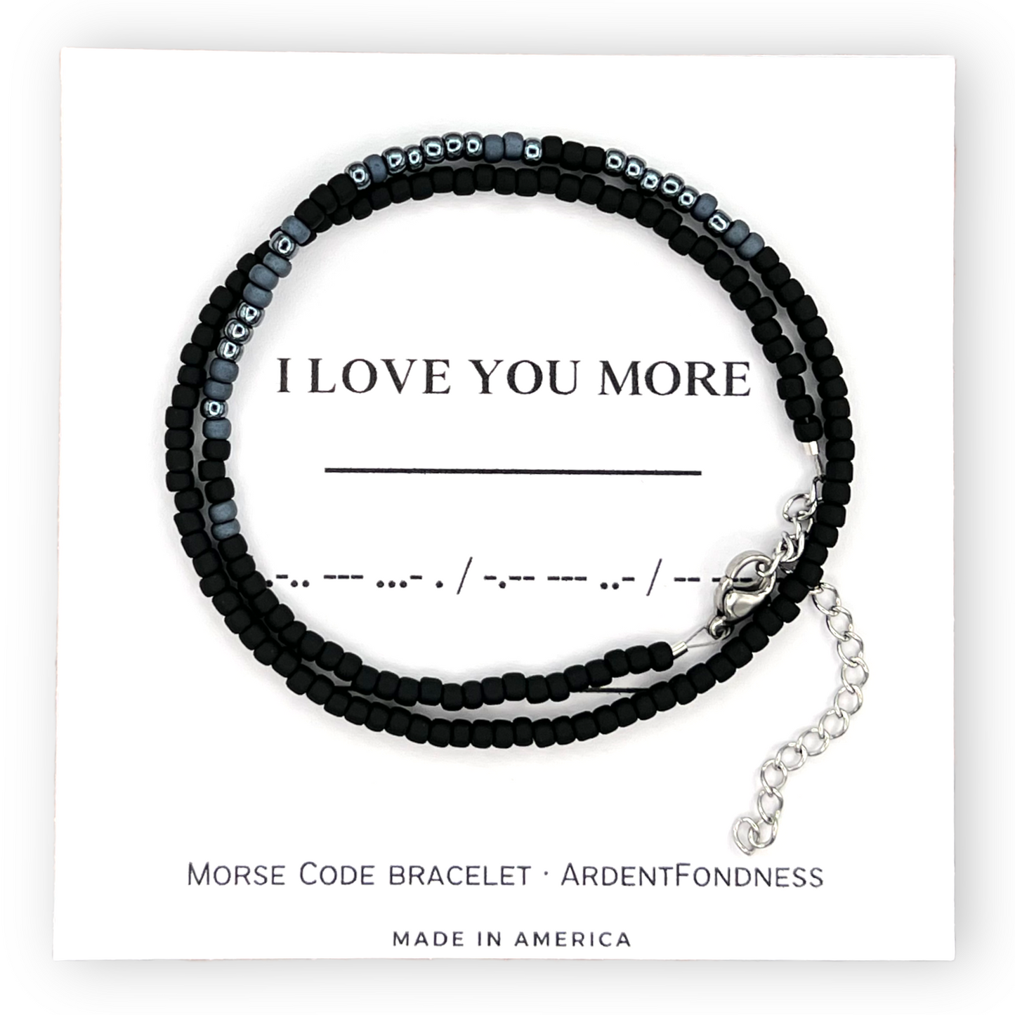 MEN'S I love you more Wrap Bracelet