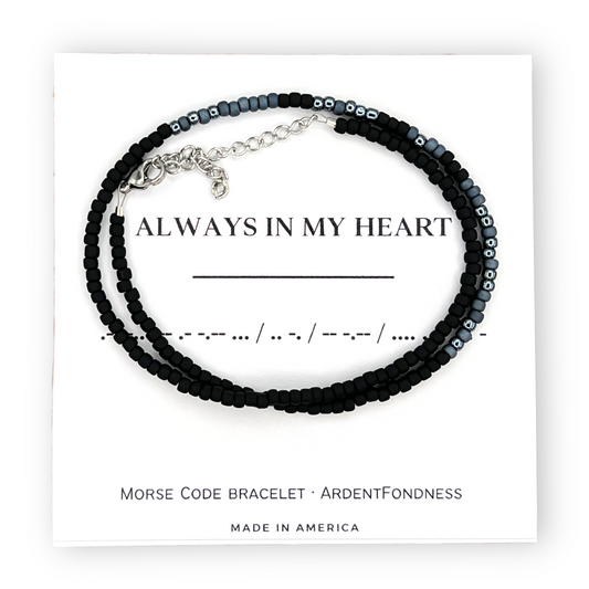 MEN'S Always in my heart Wrap Bracelet