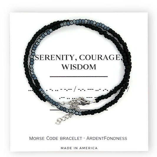 MEN'S Serenity, Courage, Wisdom Wrap Bracelet