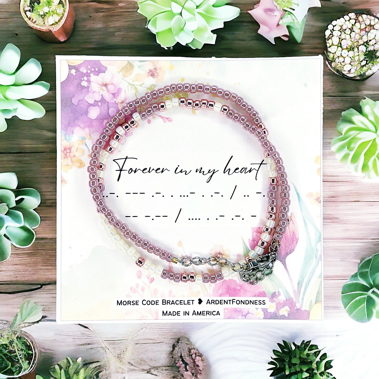 Forever in my heart Wrap Bracelet
