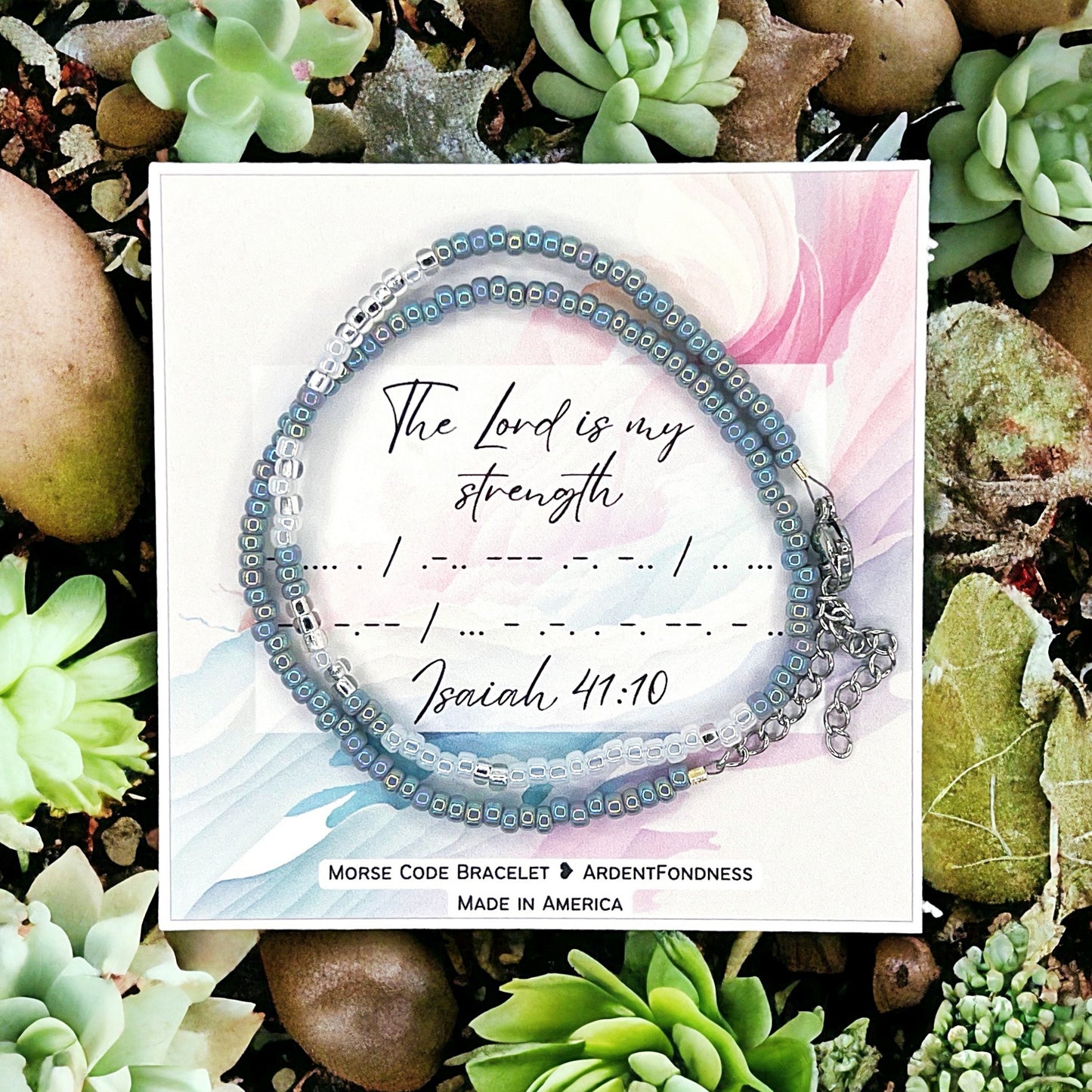 The Lord is my Strength Wrap Bracelet