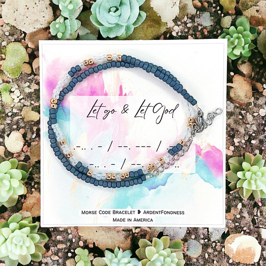 Let go and let God Wrap Bracelet