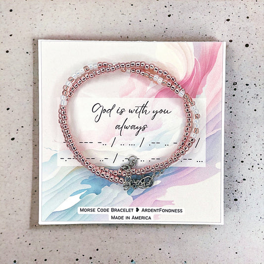 God is with you always Wrap Bracelet
