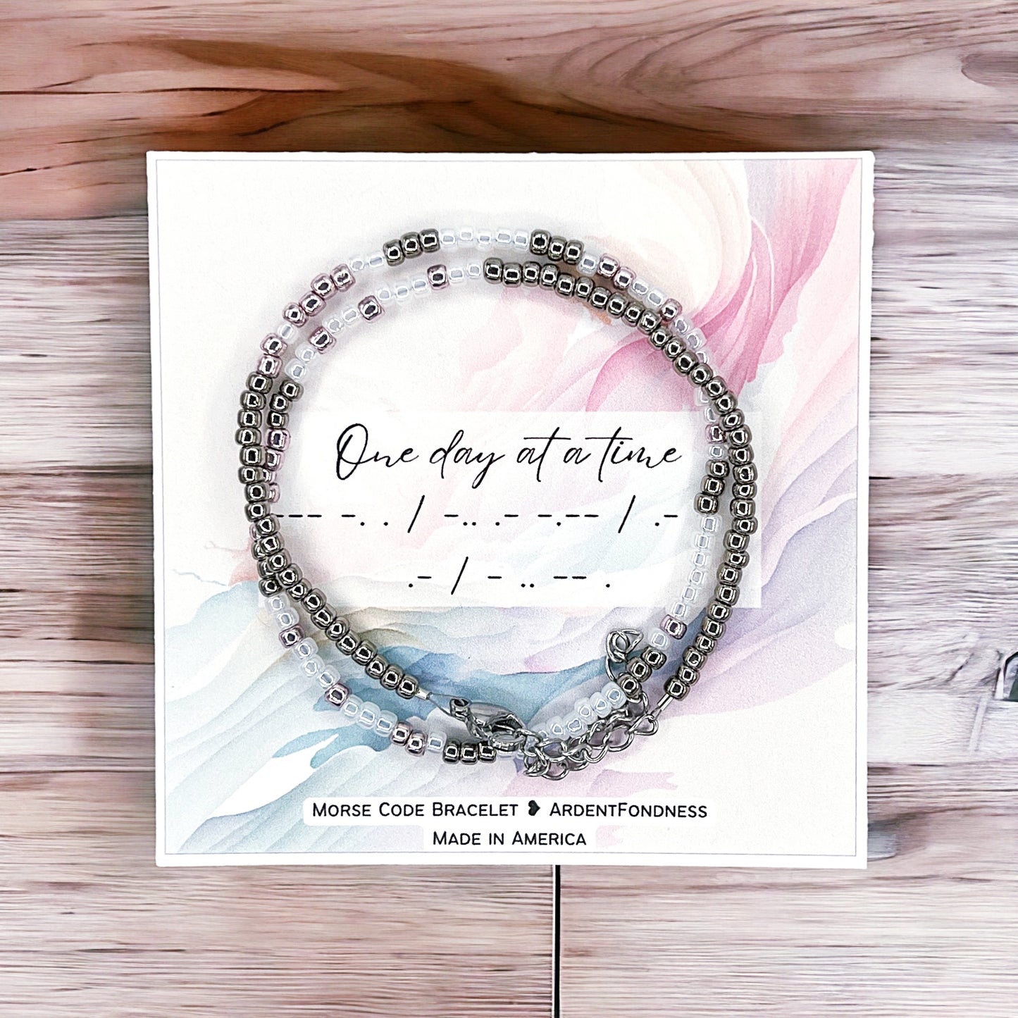 One day at a time Wrap Bracelet