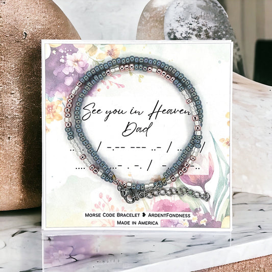 See you in Heaven, Dad Wrap Bracelet