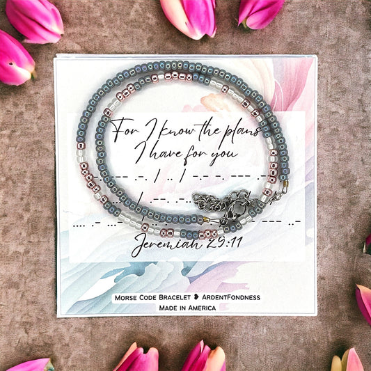For I know the plans I have for you Wrap Bracelet