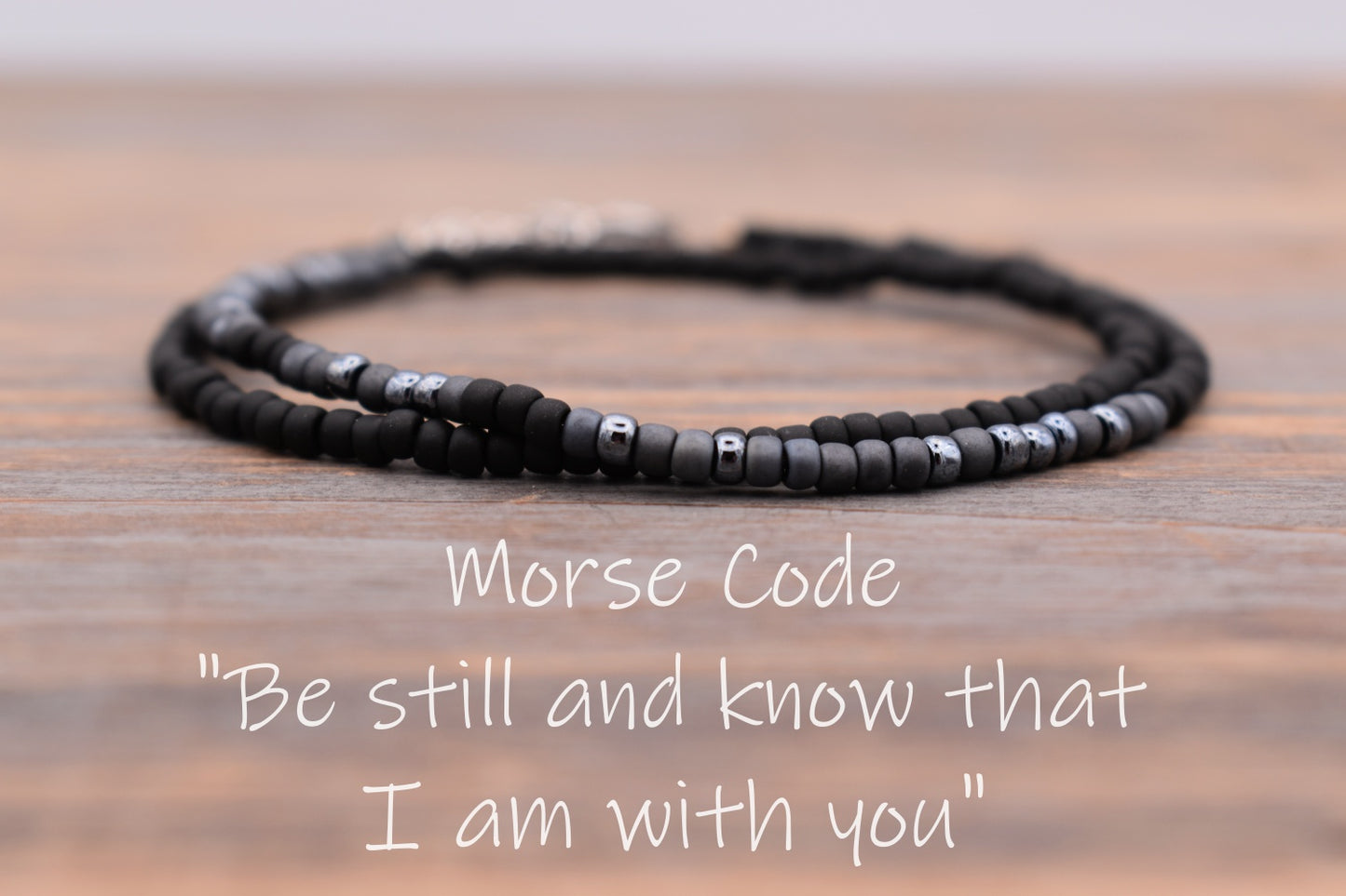 MEN'S Be still and know that I am with you Wrap Bracelet