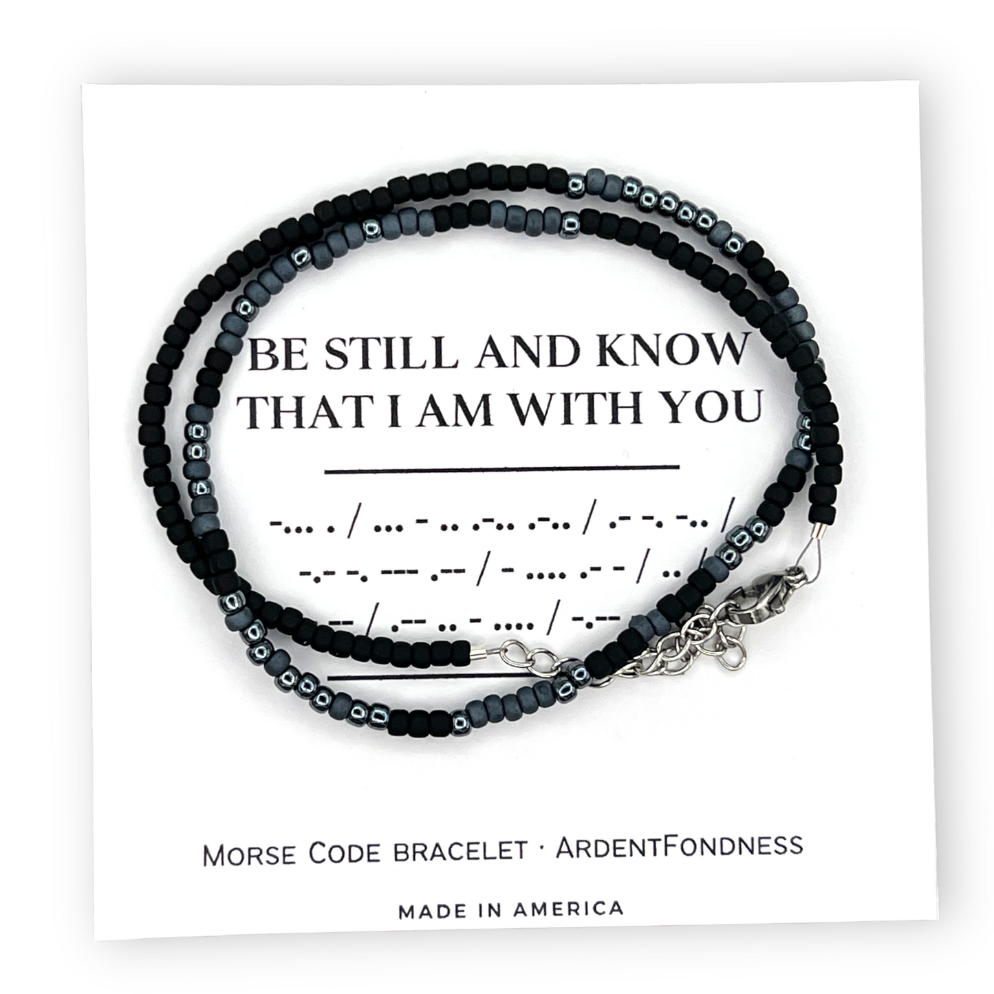 MEN'S Be still and know that I am with you Wrap Bracelet