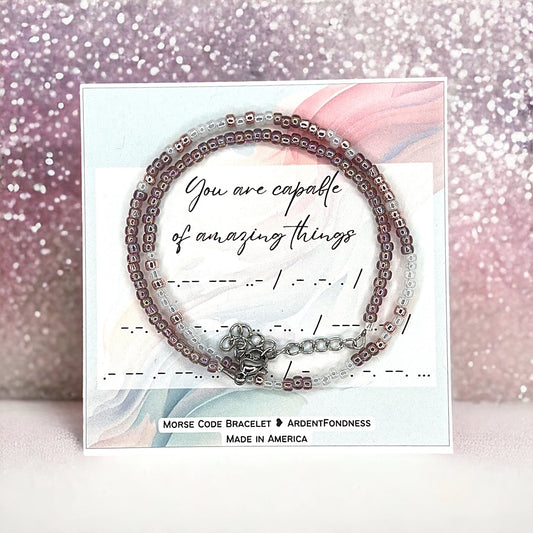 You are capable of amazing things Wrap Bracelet